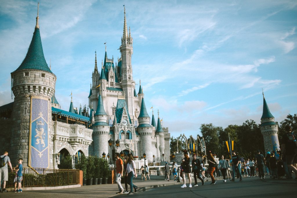 Panorama of Magic Kingdom in Orlando